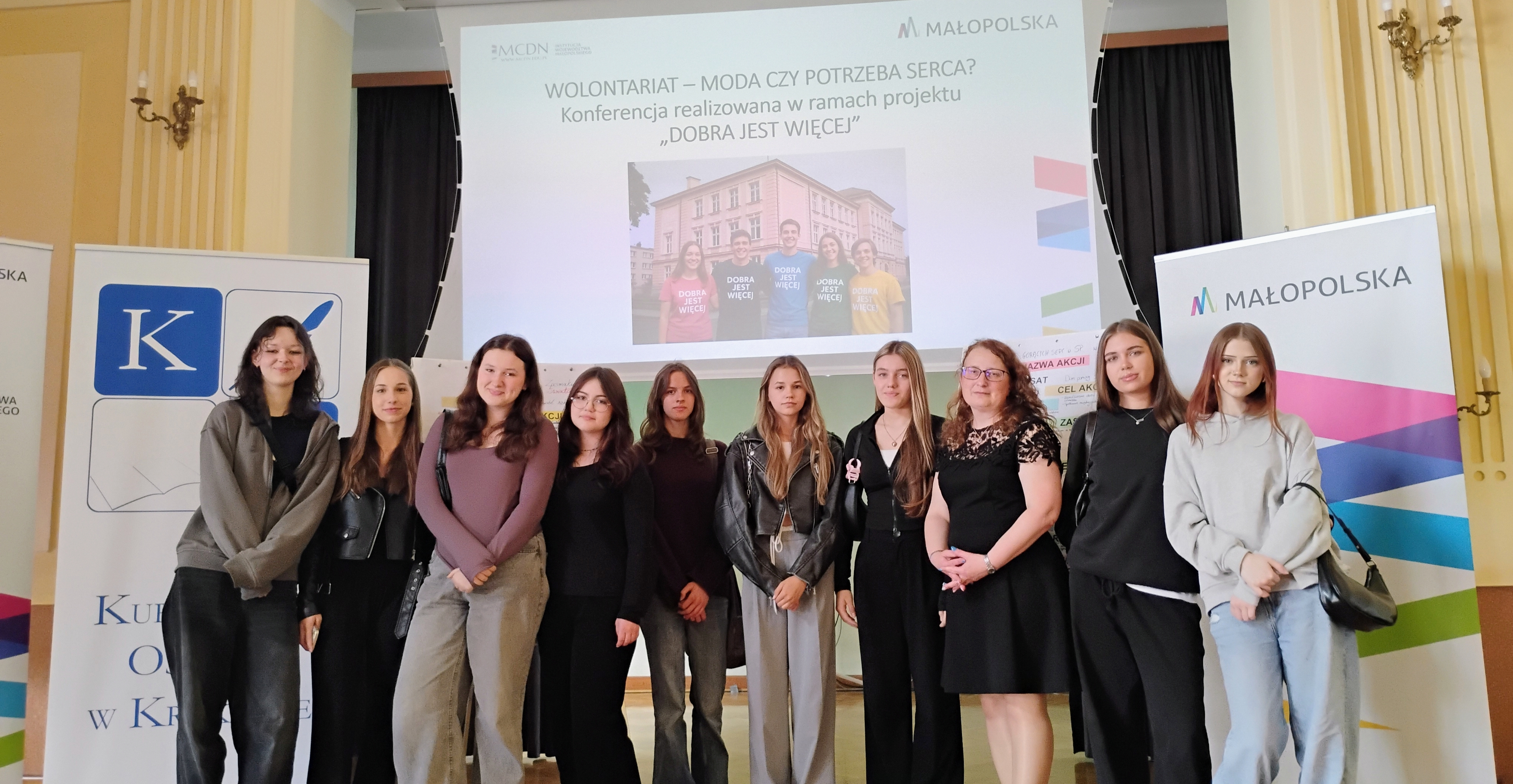 Udział uczniów naszej szkoły w konferencji  „Wolontariat – moda czy potrzeba serca?”