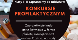 Konkurs profilaktyczny dotyczący przeciwdziałania nałogowi palenia papierosów